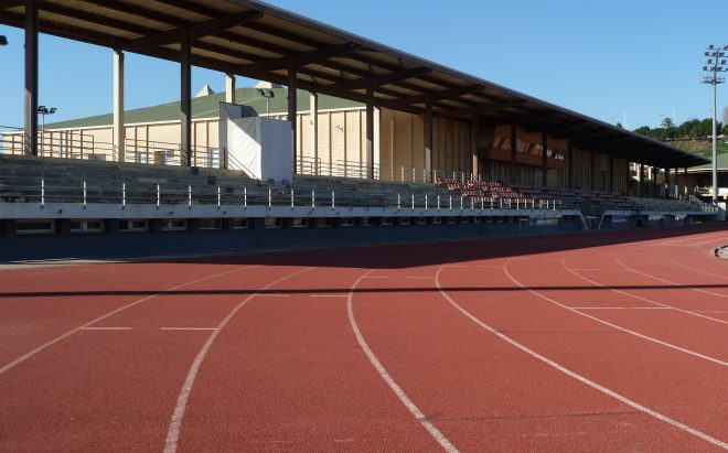 Pista d'atletisme del Complex Esportiu Municipal L'Hospitalet Nord a l'Hospitalet de Llobregat