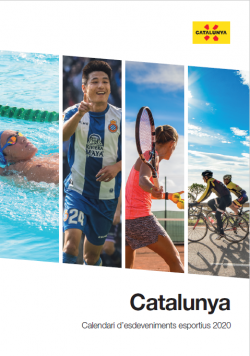 Portada del Calendari d'esdeveniments esportius 2020 a Catalunya