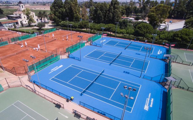 pistes de tennis de l'Acadèmia Sánchez-Casal al Prat de Llobregat