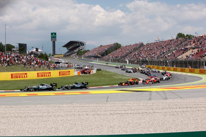 imatge d'un Gran Premi de F1 al Circuit de Barcelona-Catalunya