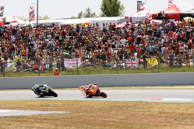 Imatge d'un Gran Premi de Moto GP al Circuit de Barcelona-Catalunya